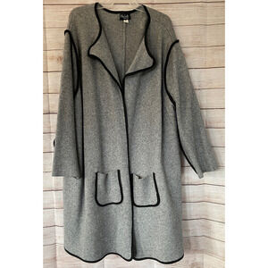 Making it Big on the Plus Side Thick Long Open Front Cardigan Sweater 2X Thick